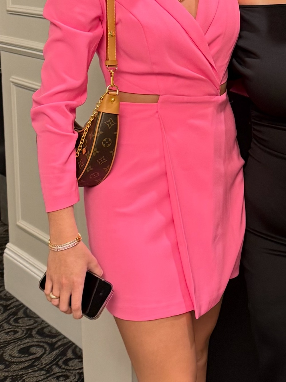 Express Women's Hot Pink Wrap blazer dress